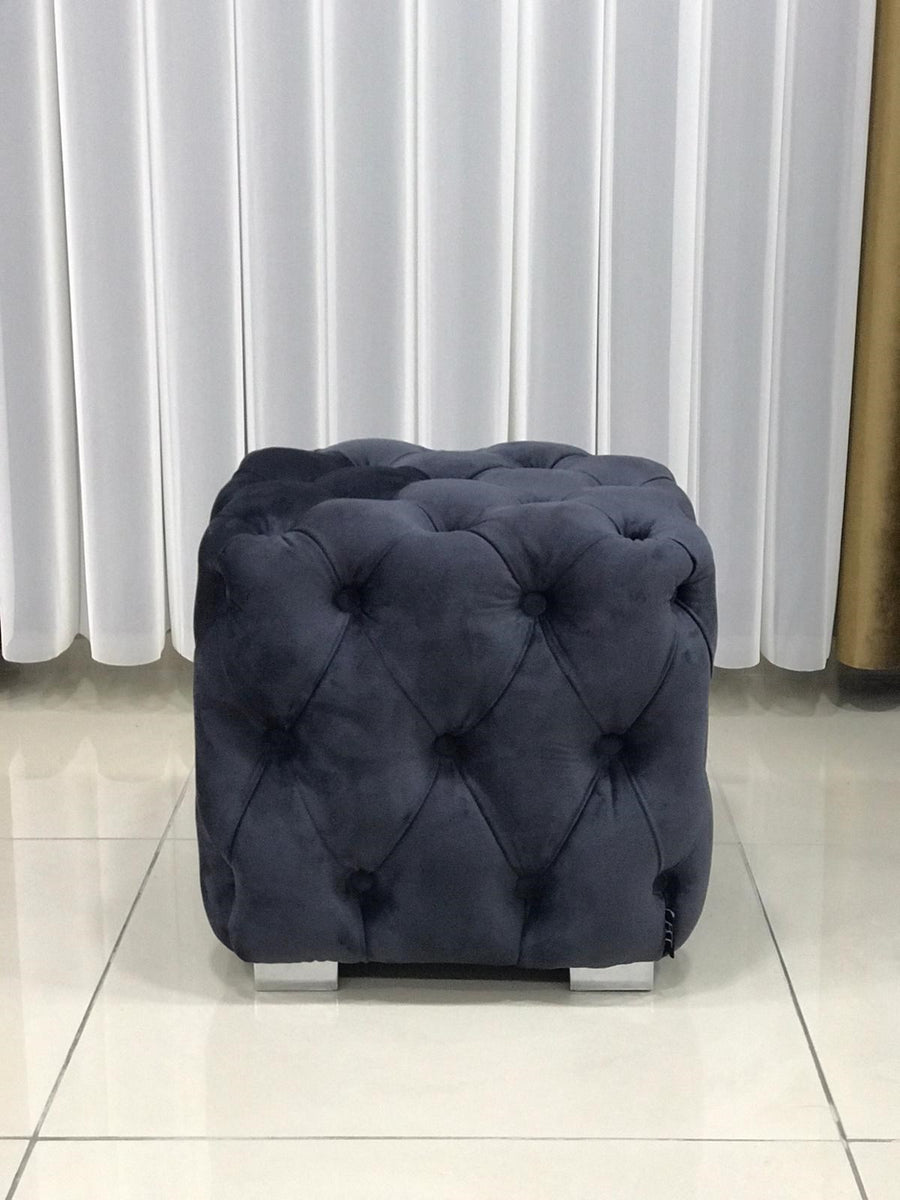 Chester Footstool Black