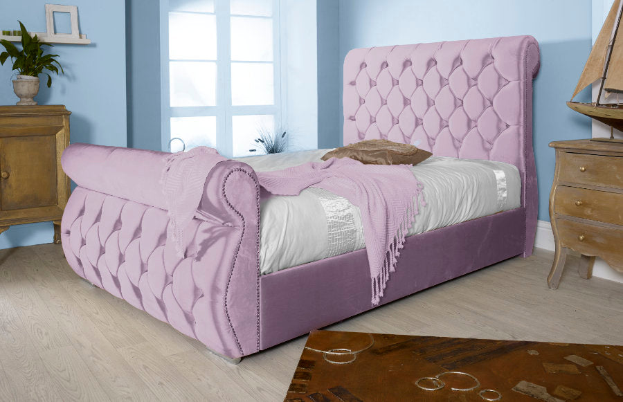 Swan Chesterfield Ottoman Bed
